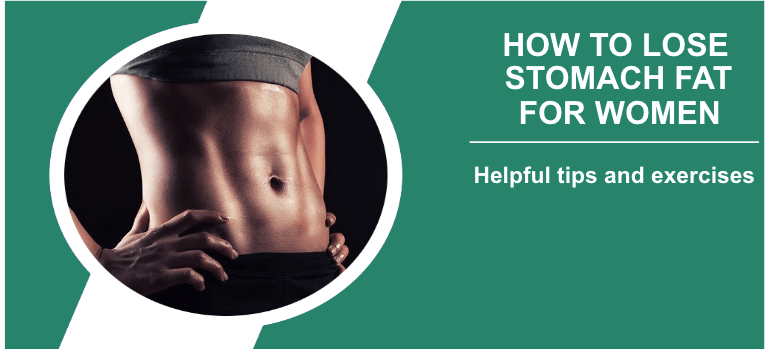 How to lose stomach fat women title image