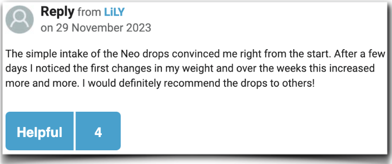 Neo Drops Customer Reviews Experience